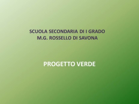 progetto verde
